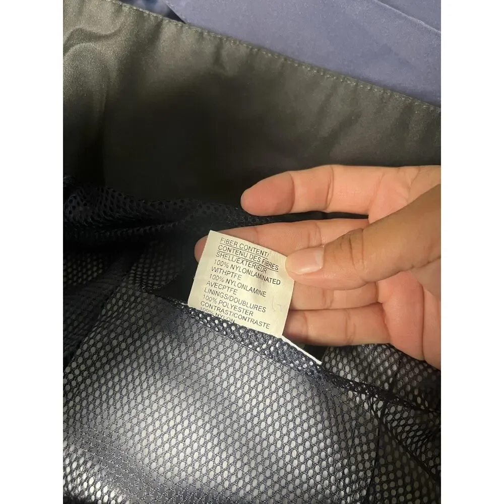 The North Face Jacket Mens L Blue Softshell Rain Coat GORE-TEX Hooded Waterproof